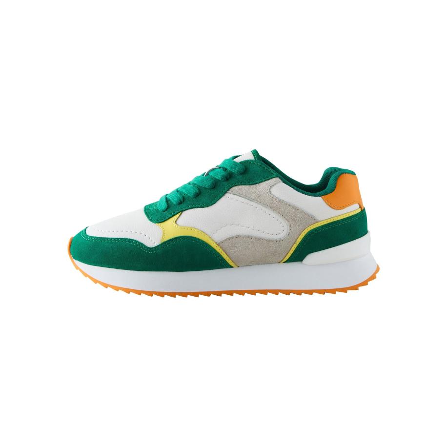 Next Next Sneakers laag limoen / grasgroen / lichtoranje / wit -