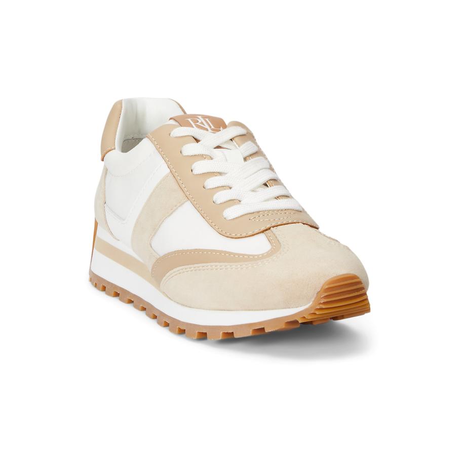 Lauren Ralph Lauren Lauren Ralph Lauren Sneakers laag DANI camel / chamois / wit -