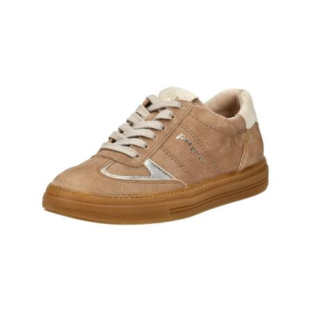Paul Green Paul Green Sneakers laag ecru / bruin / goud / zilver