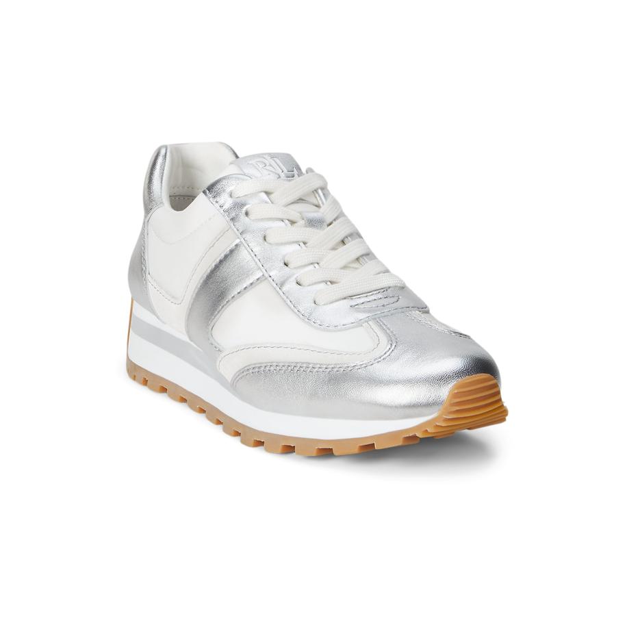 Lauren Ralph Lauren Lauren Ralph Lauren Sneakers laag DANI zilver / wit -
