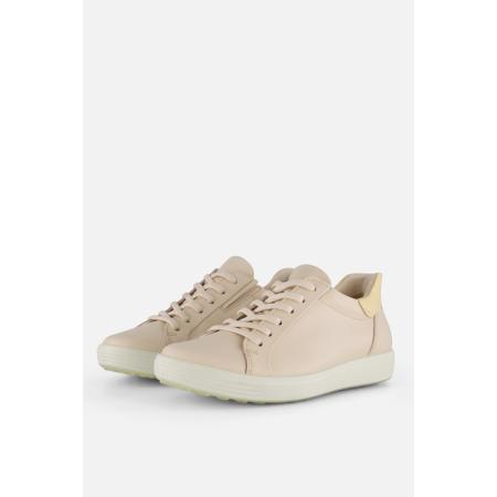 Ecco Soft Sneakers beige Leer