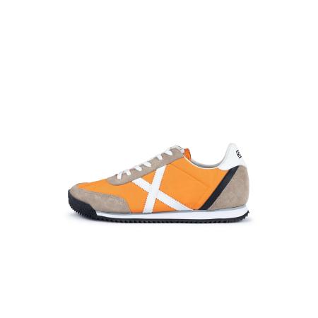 MUNICH Sneakers laag Riber taupe / oranje / wit