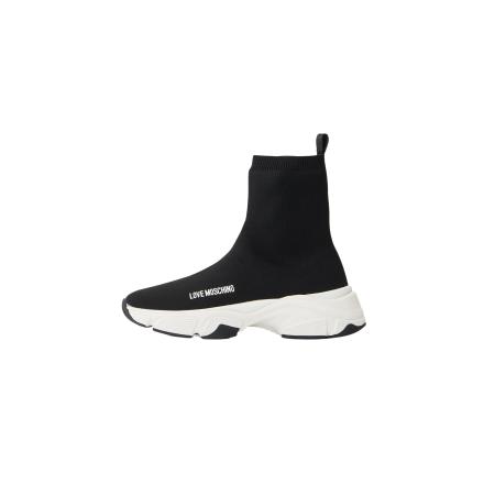 Love Moschino Love Moschino Sneakers hoog STARDUST60 zwart / wit
