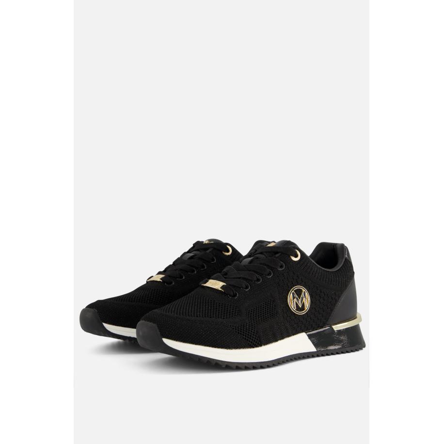 Mexx Gitte Glitter Sneakers zwart Pu Zwart