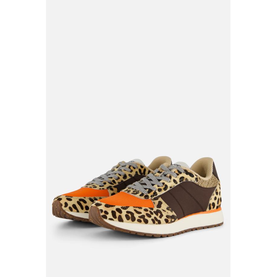 Woden Ronja Sneakers beige Leer Bruin