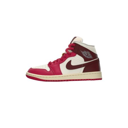 Jordan Jordan Sneakers hoog Air Jordan 1 lichtbeige / mintgroen / rood / wijnrood