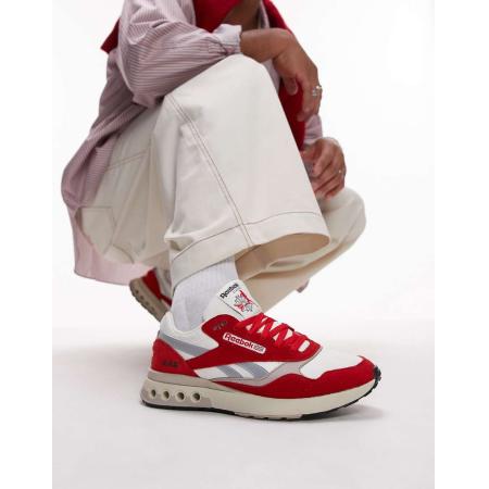Reebok - ERS World - Sneakers in rood en wit