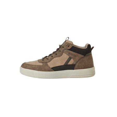 KOROSHI KOROSHI Sneakers hoog sepia / lichtbruin / kaki / zwart