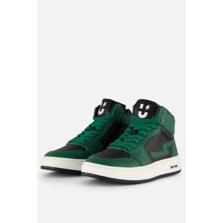 Muyters hoge Sneakers groen Leer