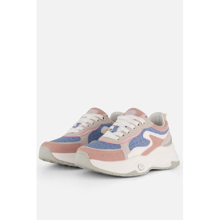 Mexx Palma Pam Sneakers beige Leer Roze