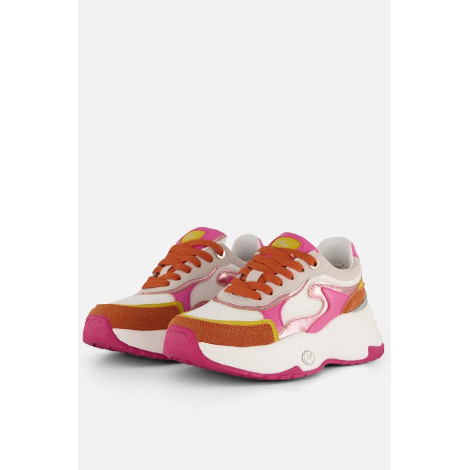 Mexx Palma Pam Sneakers oranje Leer Oranje