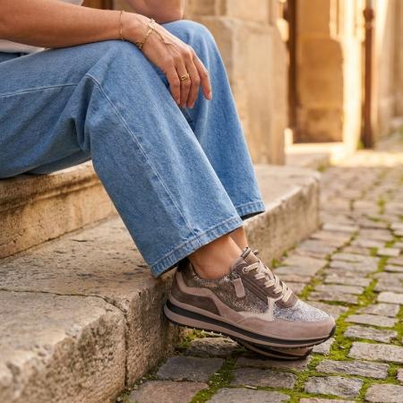 Gabor Sneakers brons Suede