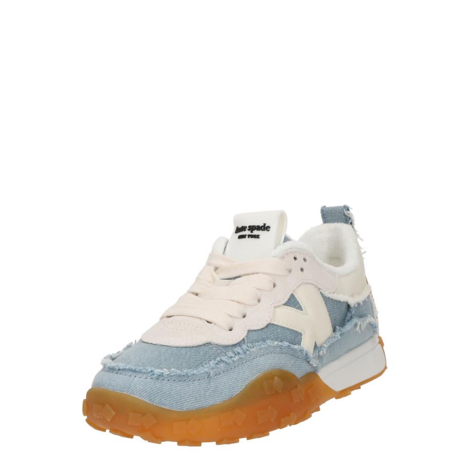Kate Spade Kate Spade Sneakers laag K As In Kate Sneaker ecru / blauw denim / zwart / wit -