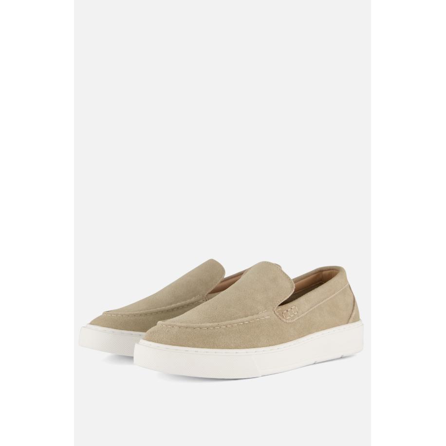 Vertice Instappers beige Suede Bruin