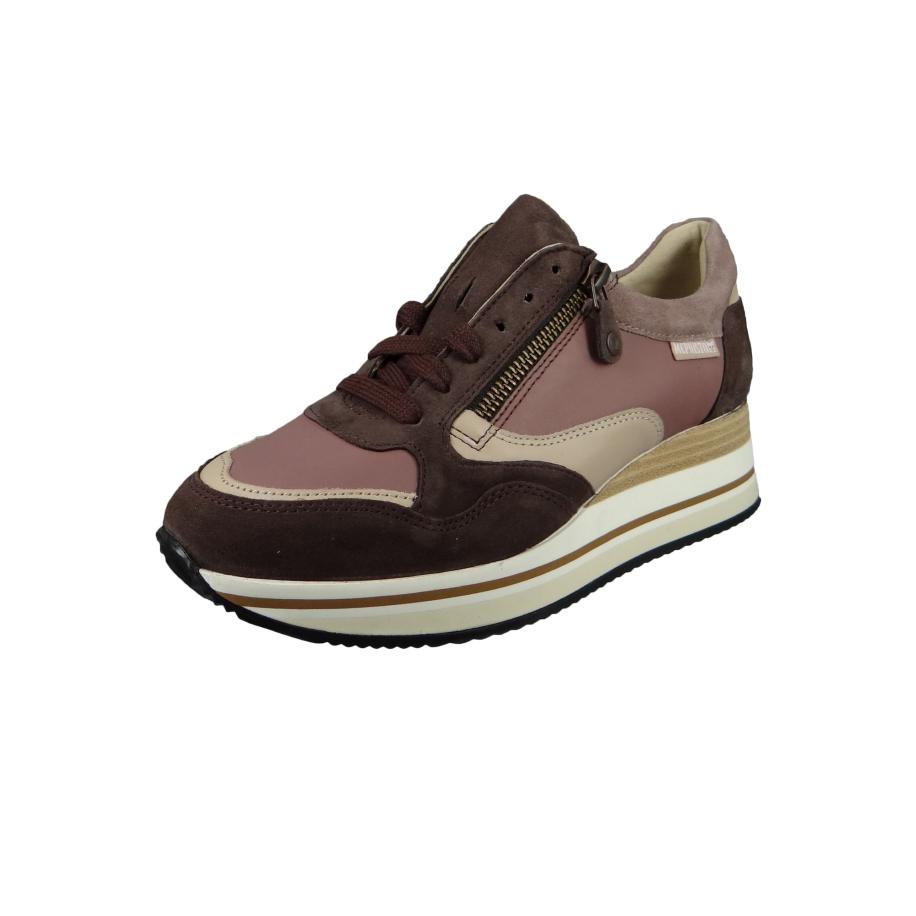 MEPHISTO Sneakers laag Olimpia beige / donkerbruin / mauve Paars