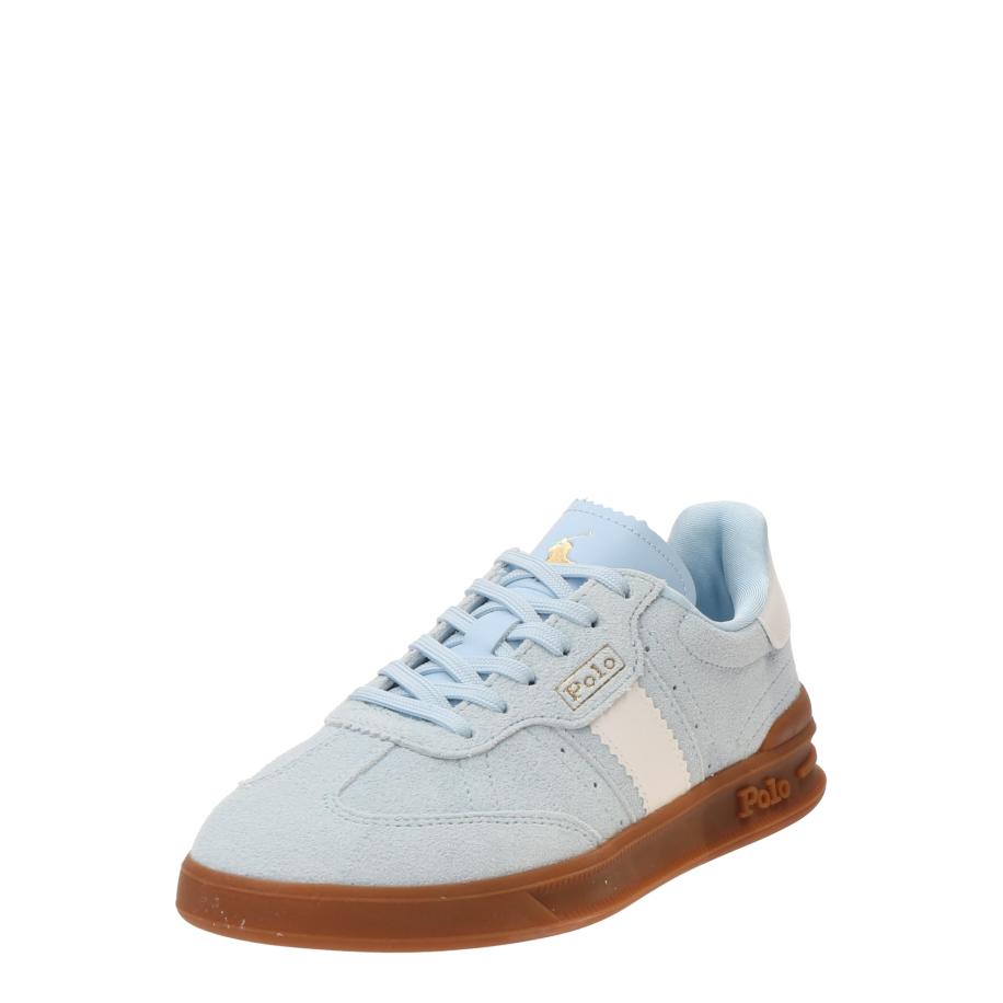 Polo Ralph Lauren Sneakers laag AERA lichtblauw / goud / wit Blauw