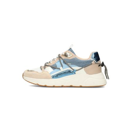Posh POSH by Poelman Sneakers laag CARI beige / lichtblauw / wit