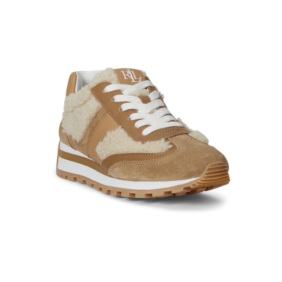 Lauren Ralph Lauren Lauren Ralph Lauren Sneakers laag DANI beige / lichtbruin / wit -