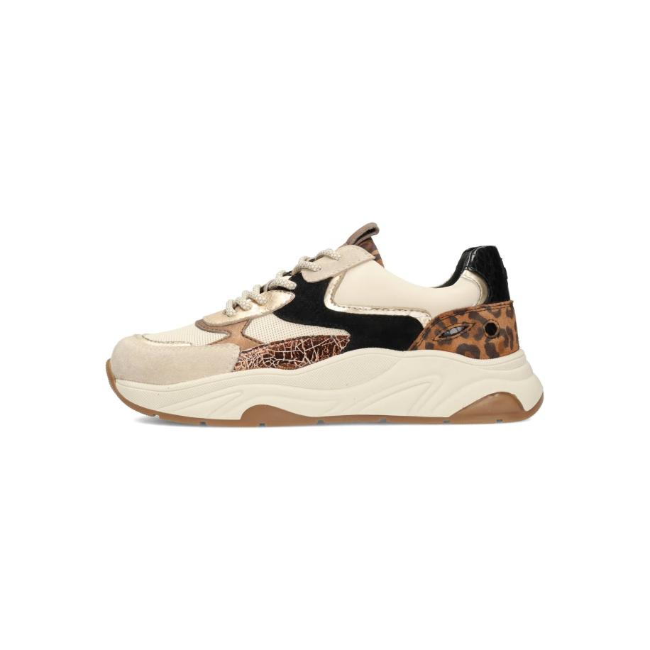 PS Poelman PS Poelman Sneakers laag IVA beige / donkerbeige / bruin / zwart -