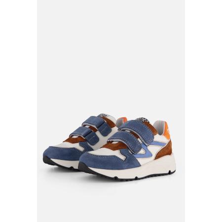 Develab Low Cut Sneakers blauw Suede