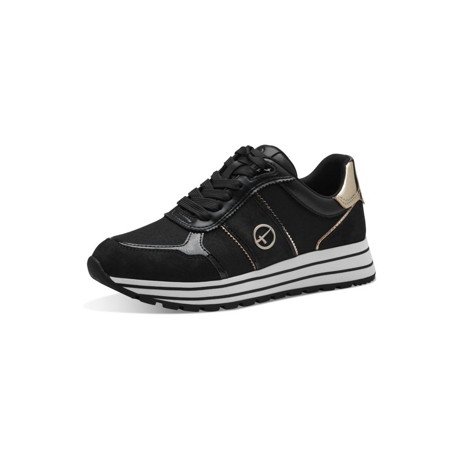 Tamaris Tamaris Sneakers laag goud / antraciet / zwart -