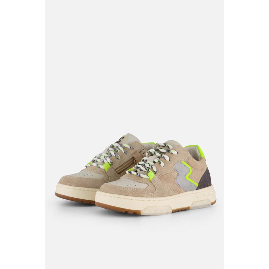 Muyters Sneakers beige Leer Bruin