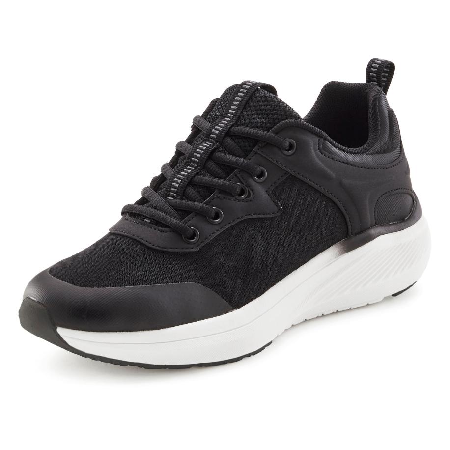 Lascana LASCANA Sneakers laag lichtgrijs / zwart -