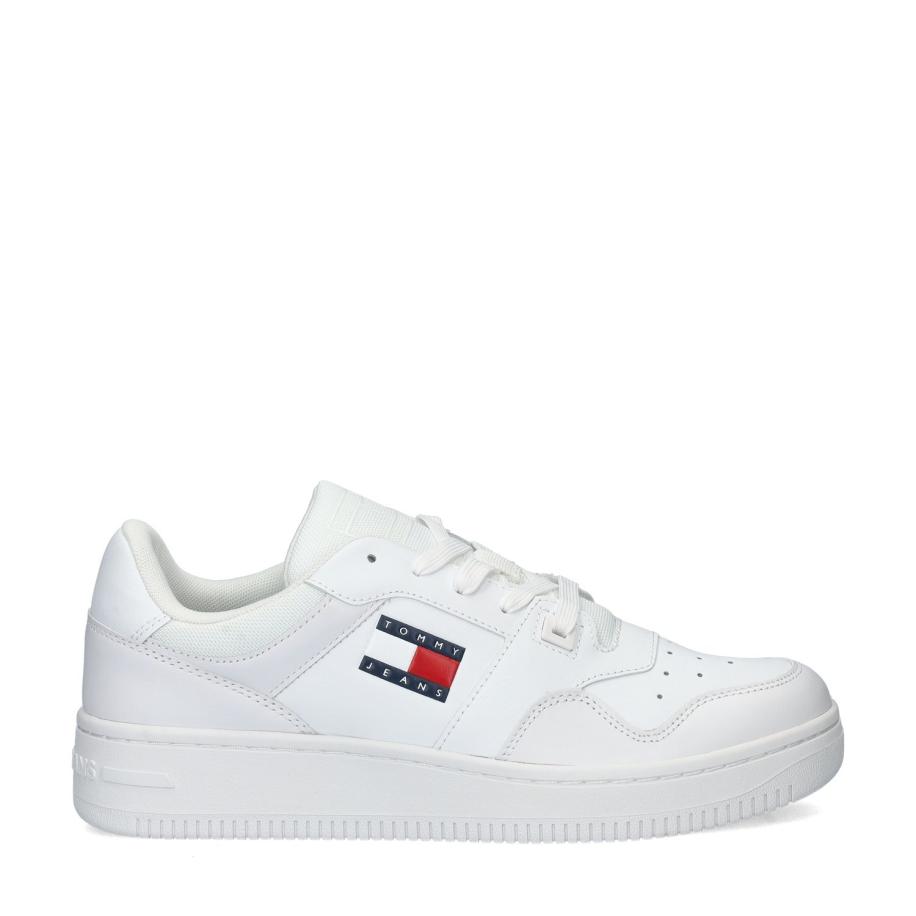 Tommy Jeans Retro Basket lage sneakers Wit 448468 Wit