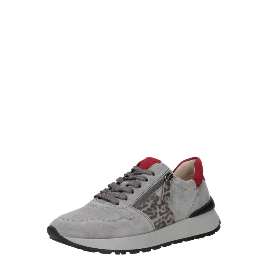 GABOR Sneakers laag bruin / grijs / rood / zwart Grijs