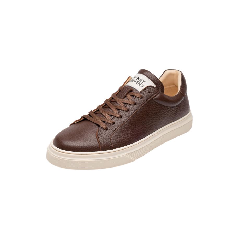 Henry Stevens Sneakers laag Travis S1 donkerbruin Bruin