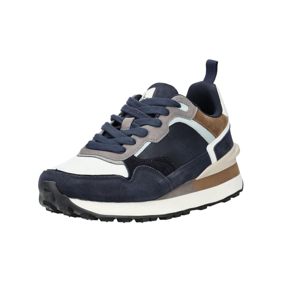 Bullboxer BULLBOXER Sneakers laag navy / cognac / wit -