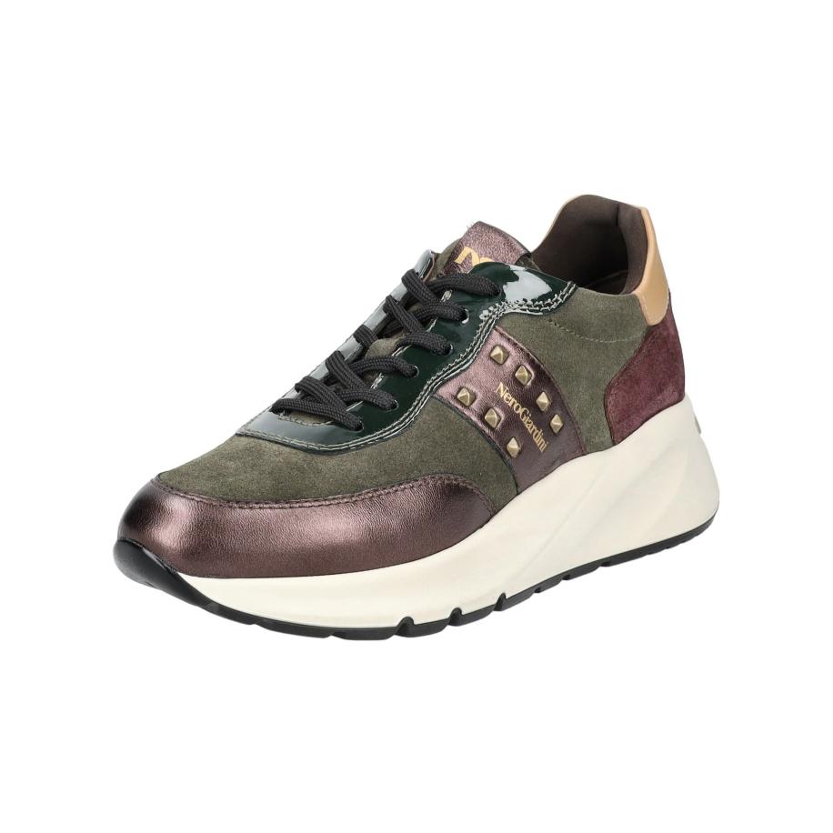 Nero Giardini Nero Giardini Sneakers laag goud / rose-goud / donkergroen -