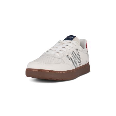 Woden WODEN Sneakers laag lichtbeige / rood