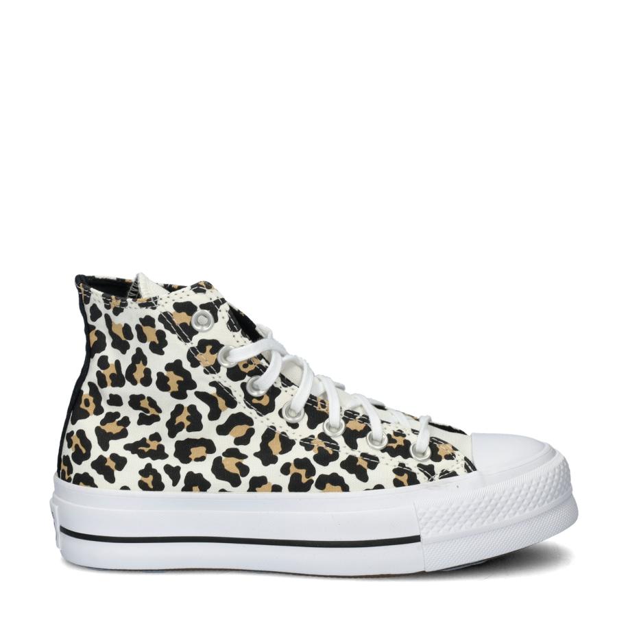 Converse Chuck Taylor All Star Lift Leopard hoge sneakers Wit 447671 Wit