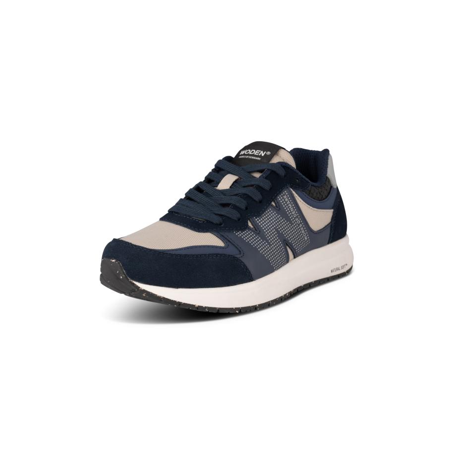 Woden WODEN Sneakers laag beige / navy -