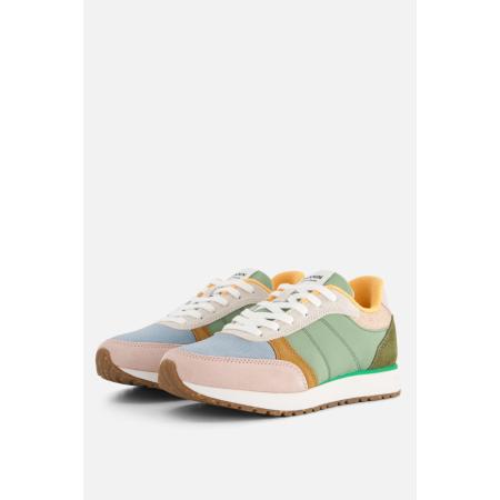 Woden Ronja Sneakers groen Textiel