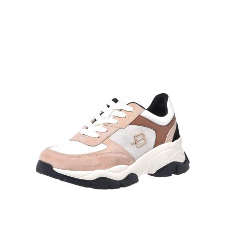 Baldinini BALDININI Sneakers laag bruin / rosé / zwart / wit