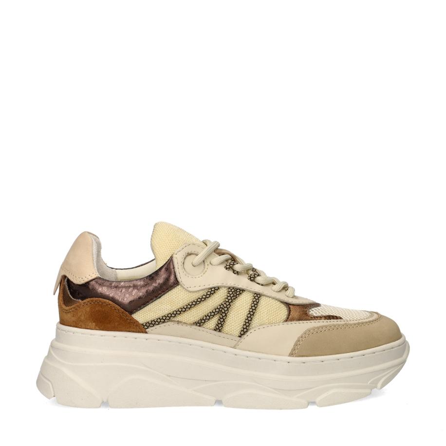 PS Poelman PS Poelman Sneakers laag Jana beige / chamois / bruin / brons -