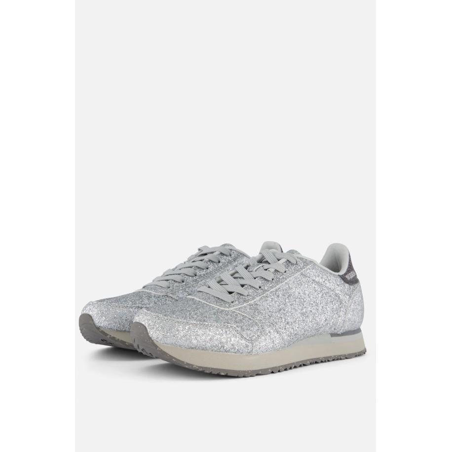 Woden Ydun Icon Sneakers glitter grijs Textiel Grijs