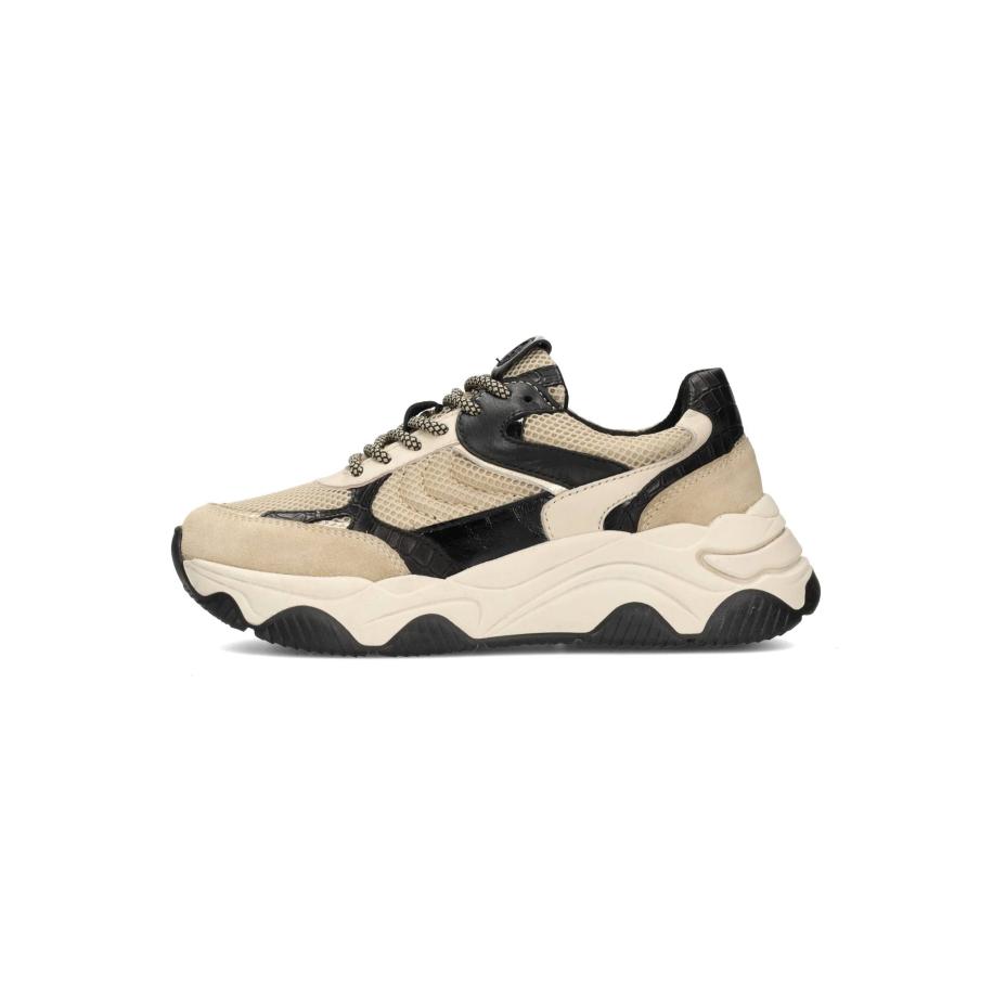 PS Poelman PS Poelman Sneakers laag Cato beige / lichtbeige / zwart -