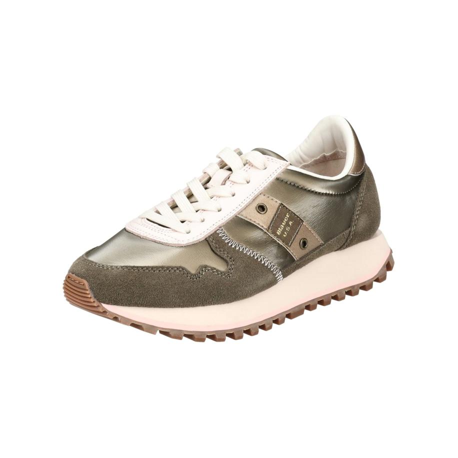 Blauer.USA Blauer.USA Sneakers laag lichtbeige / bruin gemêleerd / olijfgroen -