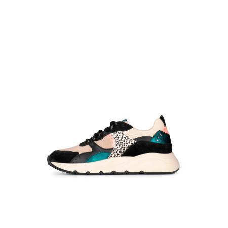 PS Poelman PS Poelman Sneakers laag Cibel petrol / rosa / zwart / wit