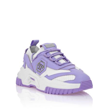 Philipp Plein Sneakers laag Predator grijs / lila / wit