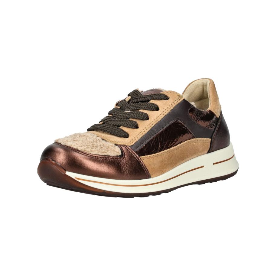 Ara ARA Sneakers laag beige / brons / antraciet -
