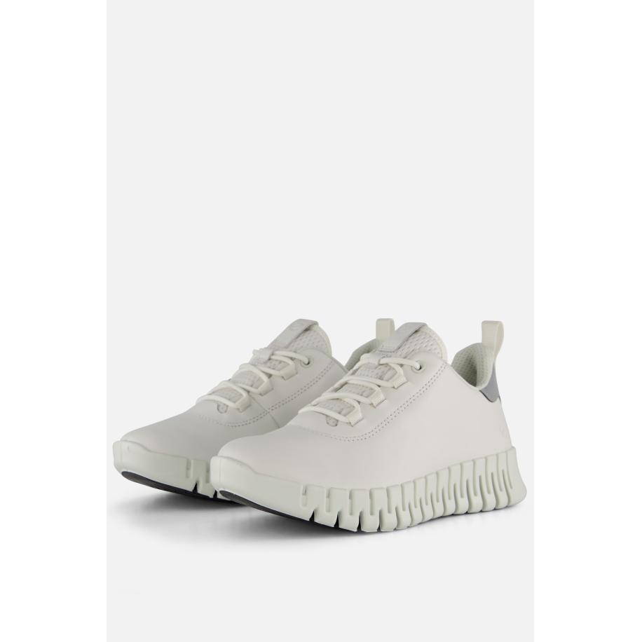 Ecco Gruuv Sneakers wit Leer Wit