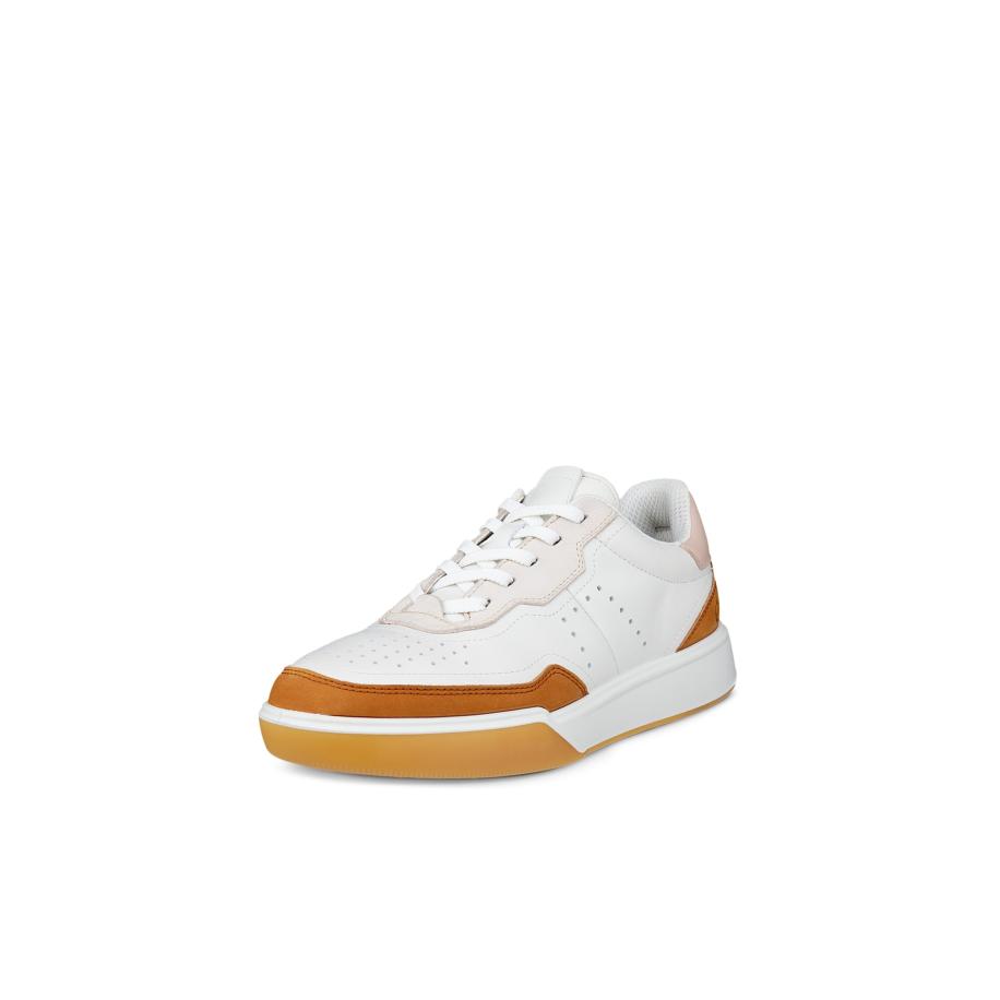 ECCO ECCO Sneakers laag Street Court kastanjebruin / wit -