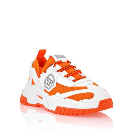 Philipp Plein Sneakers laag Predator oranje / zilver / wit