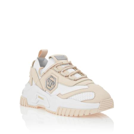 Philipp Plein Sneakers laag Predator lichtbeige / wit