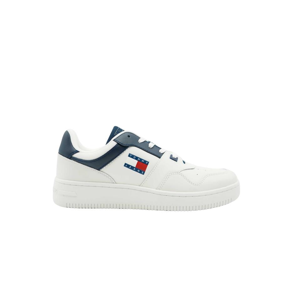 Tommy Jeans Retro Basket Sneaker Blauw