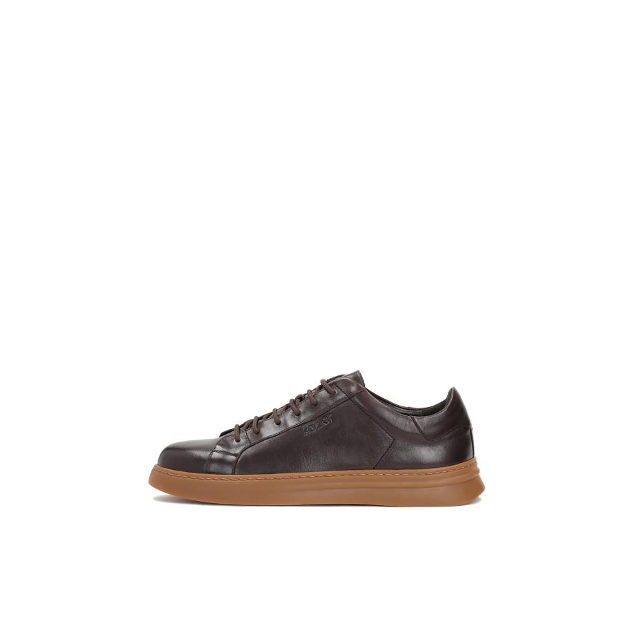 Kazar Kazar Sneakers laag chocoladebruin -